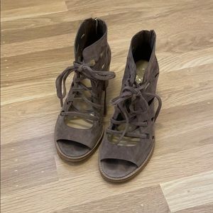 Vince camuto lace up block heel sandals